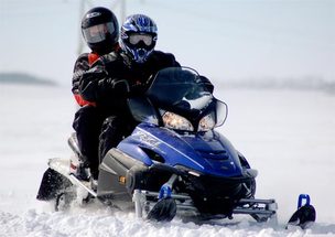 Play on the Snowmobiles