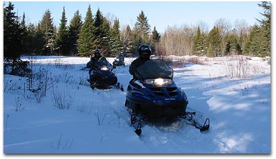 Family Two Up Snowmobile rentals